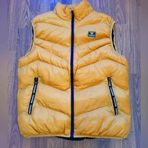 Fashion Men’s Lightweight Puffer Vest (Fits US Medium) Stand Collar Sleeveless